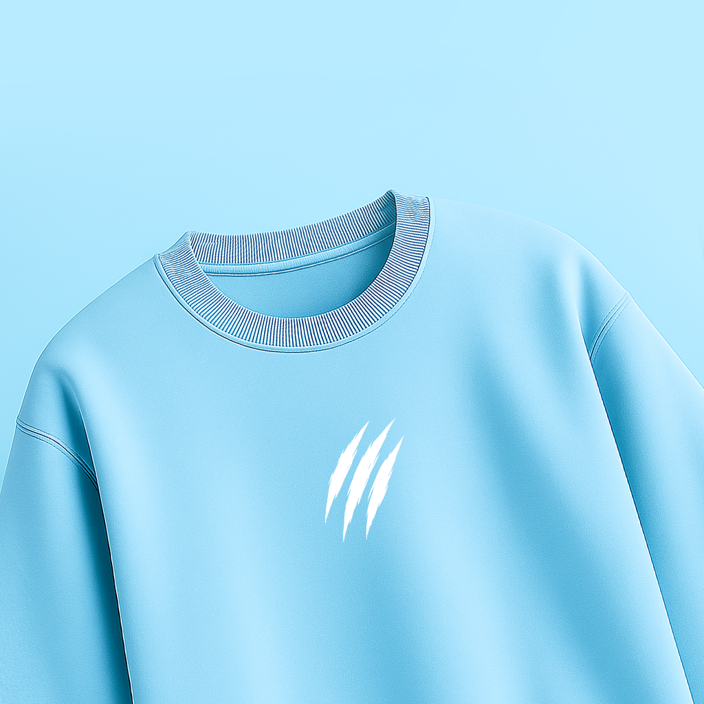 The Dragon puff print ocean blue T-shirt. - Image 2