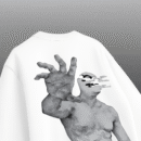 SCARR Rebirth white T-shirt.